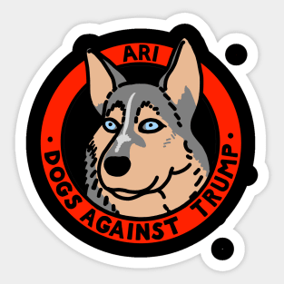 DOGS AGAINST TRUMP - ARI Sticker